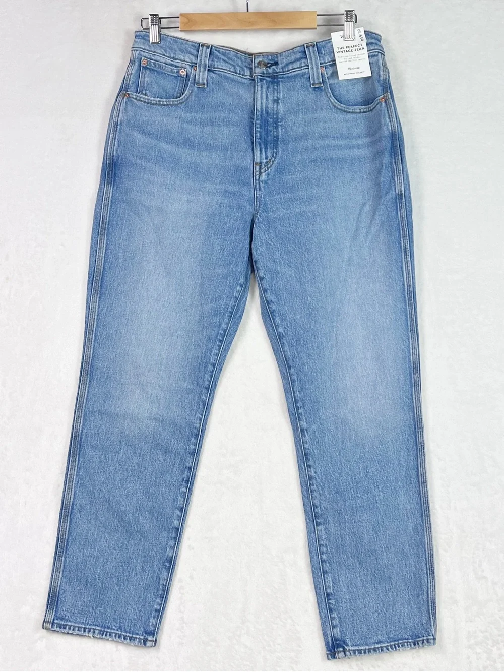 Madewell The Short Perfect Vintage Jean Raebrook Wash Comfort Stretch Sz 31 NWT